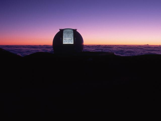 Keck_Telescope_Inside