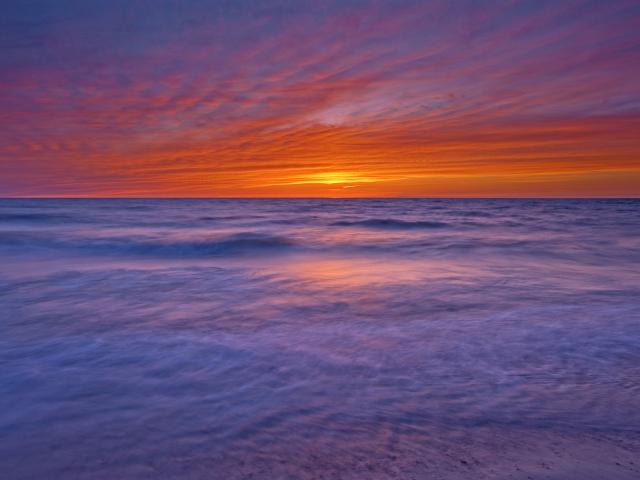 Lake Huron at Sunset, Grand Bend, Ontario