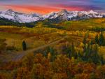 Sneffels Range Sunrise, San Juan Mountains, Colorado