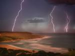 Thunderstorm Over Mdumbi Estuary, Eastern Cape Province, South Africa
