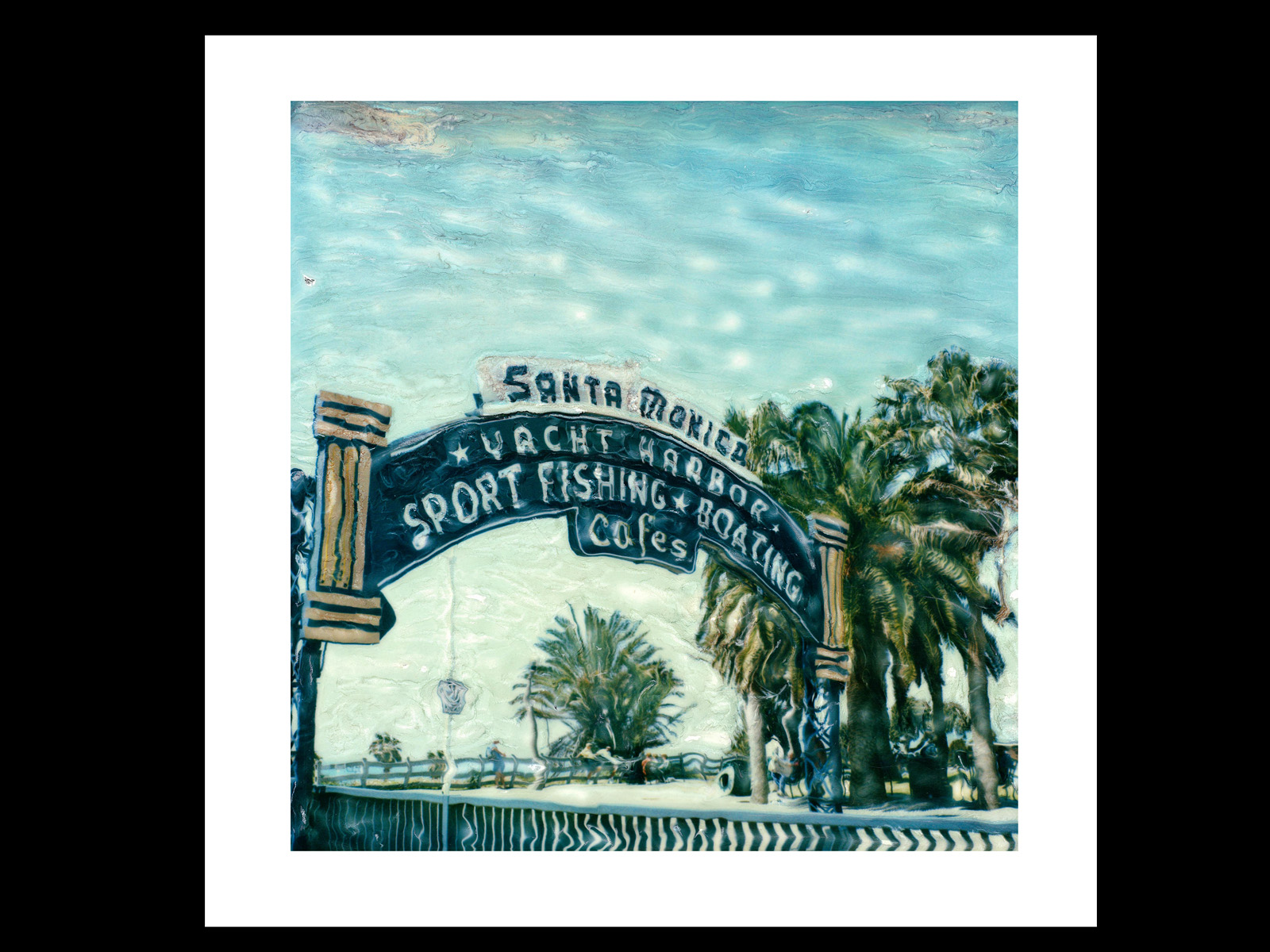 Santa Monica Pier, California, Polaroid SX70 Manipulation