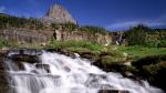Mountain Cascade Glacier National Park Montana