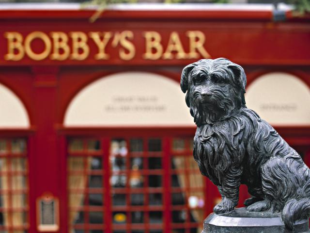 Statue of Greyfriars Bobby Edinburgh Scotland