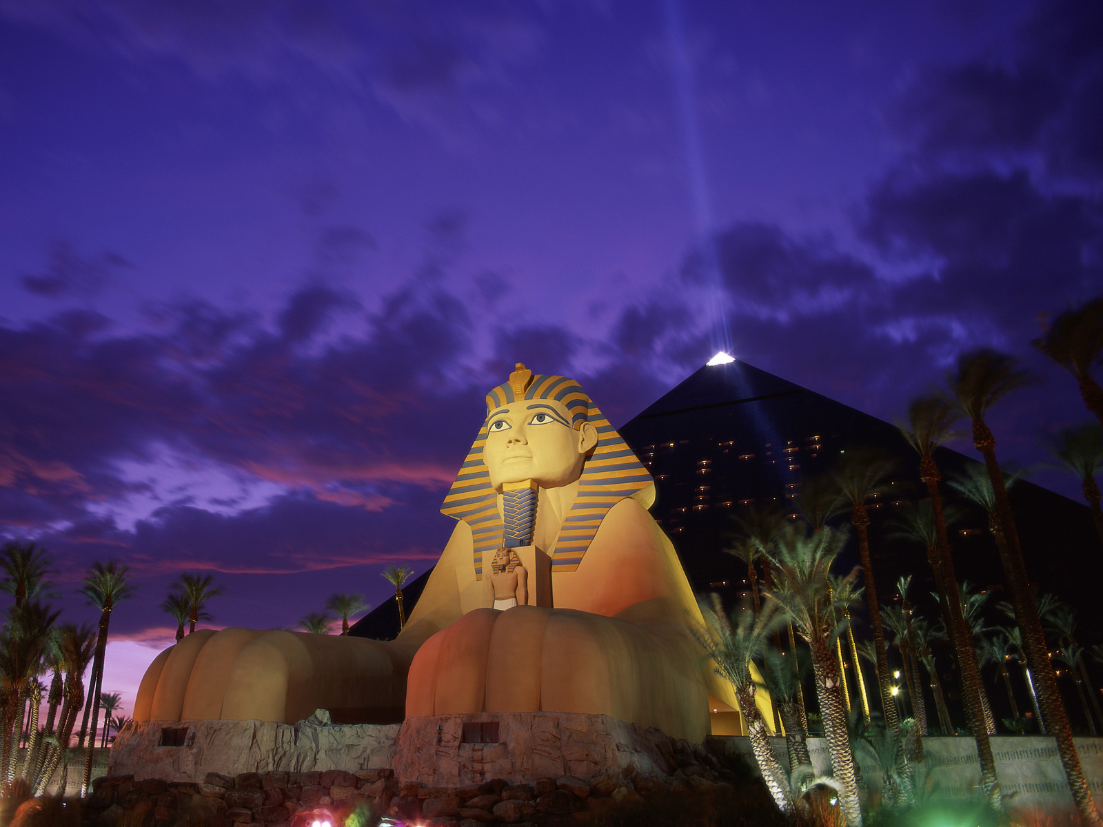 Luxor Hotel Casino at Dusk, Las Vegas, Nevada