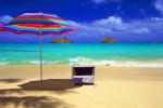tropical oasis at lani kai beach, oahu, hawaii