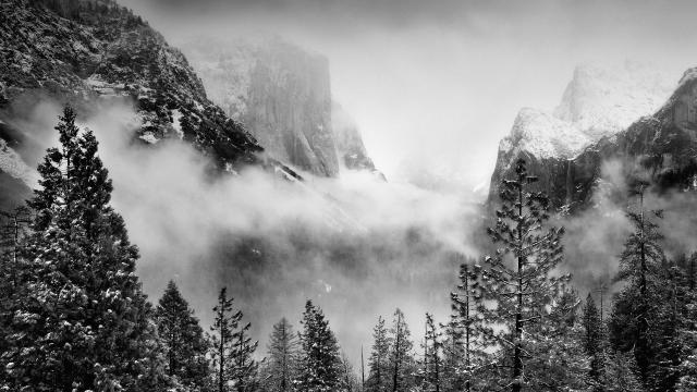 Early Winter Storm Yosemite National Park California