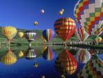Hot Air Balloons Reflected
