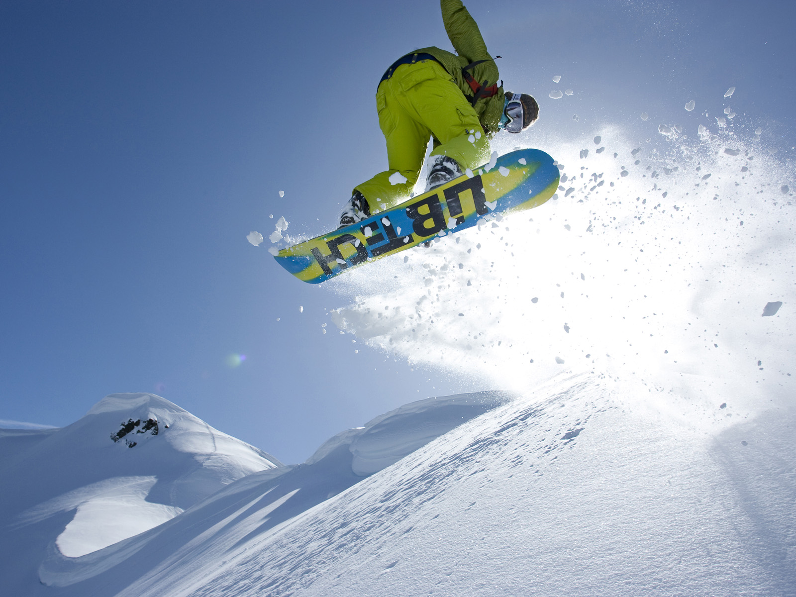 Snowboading in the Mount Baker Backcountry North Cascades Washington