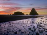 Whaleshead Beach With Sea Stacks Oregon
