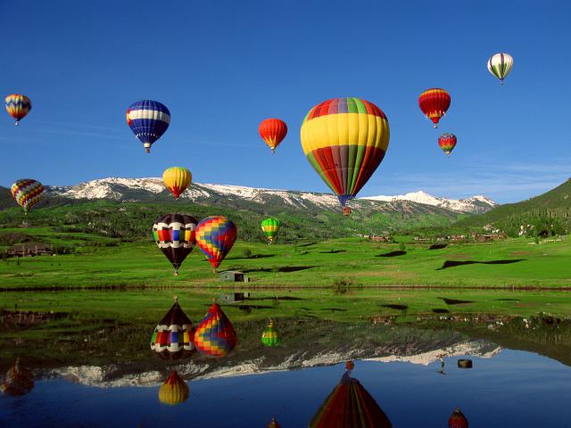 Hot Air Balloon Festival Reflected