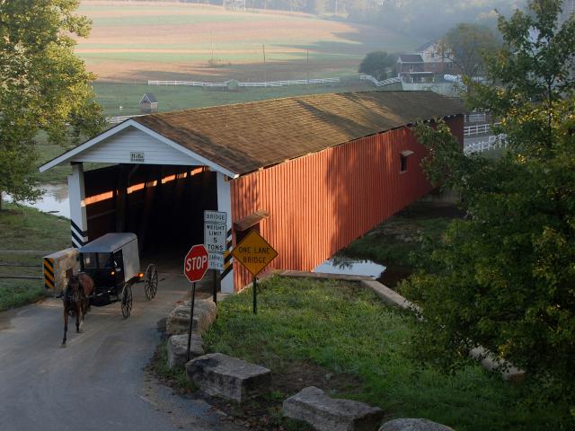 s) Covered Bridge, Lancaster County, Pennsylvania