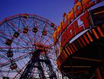 Wonder Wheel and Thunder Bolt, Coney Island, Brooklyn, New York