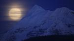 Full Moon Over Mount Jackson, Glacier National Park, Montana