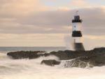 Penmon Lighthouse at Dawn, Anglesey, Wales