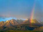 Rainbow Over Andean Valley, Los Glaciares National Park, Patagonia, Argentina