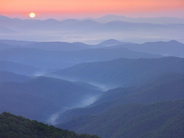 Pisgah National Forest From the Blue Ridge Parkway, North Carolina