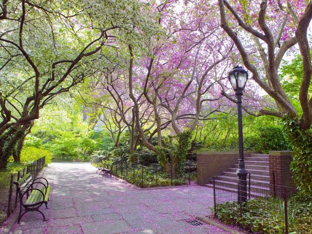Conservatory Garden in Spring Central Park New York
