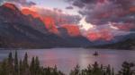 s Lake at Sunrise Glacier National Park Montana
