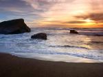 Greyhound Rock Beach, Santa Cruz County, California