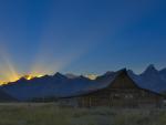 T.A. Moulton Barn at Sunrise, Grand Teton National Park, Wyoming